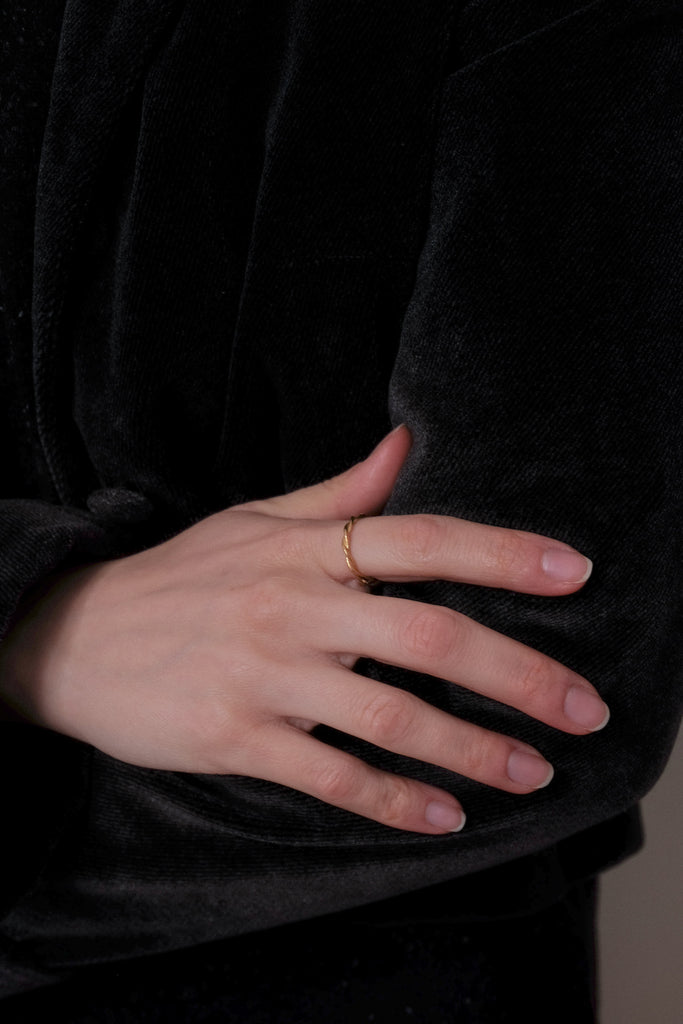 Bague Simit - Argent plaqué or