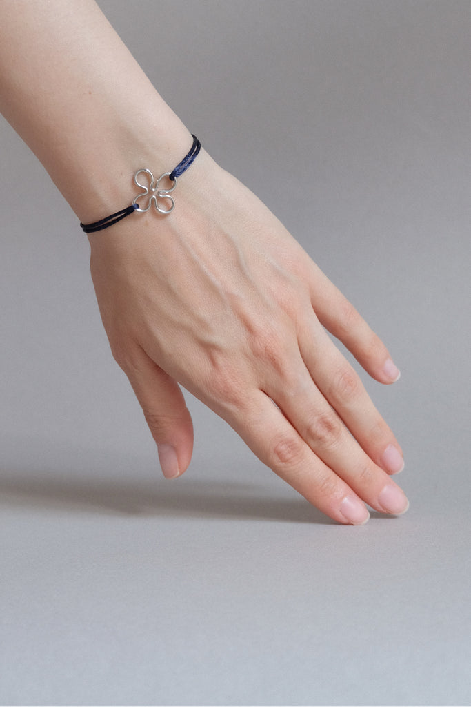 Bracelet cordon Fleur