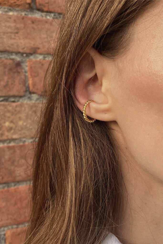 Earcuff Simit - Argent plaqué or
