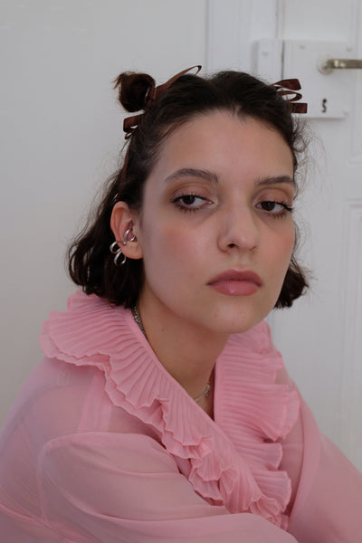 Earcuff Fleur - Argent