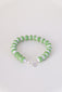 Bracelet perles en céramique - vert
