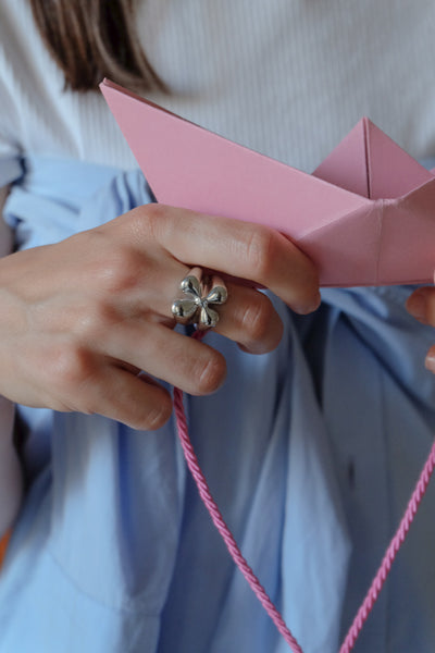 Bague Fleur Bombée